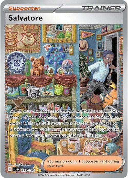 ‼️Pokemon Salvatore 212/162: Temporal Forces Holo GRADE 10~SHOOT OFFER!💨