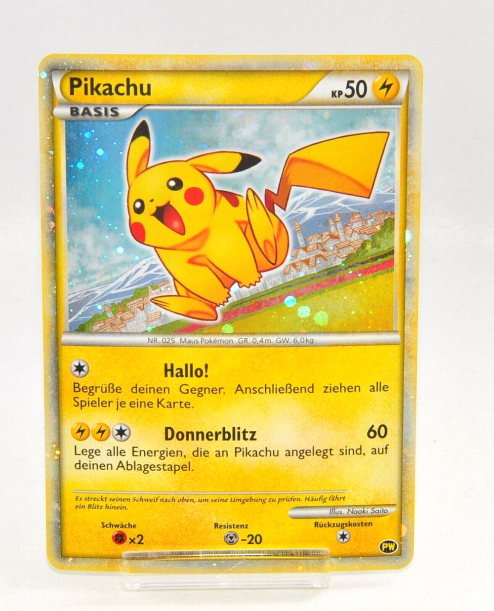 💛 Pikachu German Pikachu World Collection Holo PSA GRADE 9! FRESHLY GRADED!💨