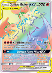 ‼️Charizard & Braixen GX #251 Pokemon Cosmic Eclipse PSA GRADE 10! SHIPS FAST💨