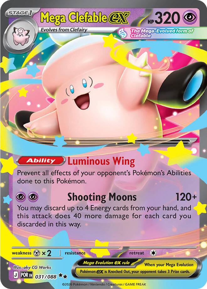💎 Mega Clefable ex #031 Perfect Order TAG GRADE 10! TOP RANKED! SHOOT OFFER!💨