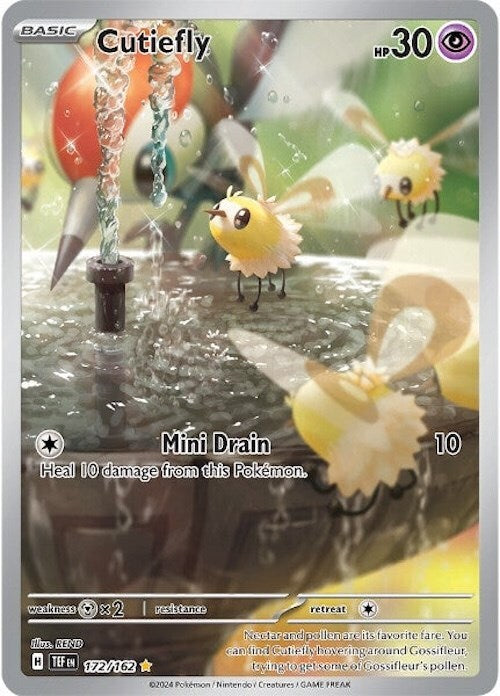 ‼️Pokemon Cutiefly 172/162: Temporal Forces Holo GRADE 9! SHOOT OFFER!💨