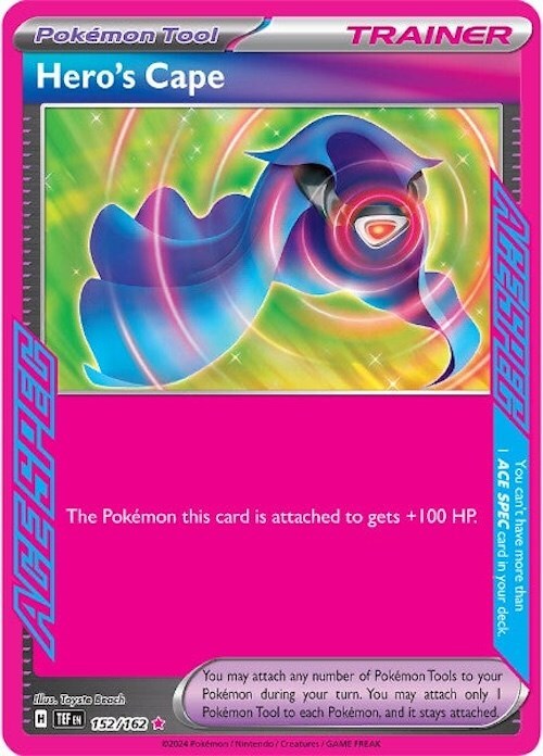 ‼️Pokemon Hero's Cape 152: Temporal Forces Holo GRADE 10~FAST SHIP~SHOOT OFFER💨
