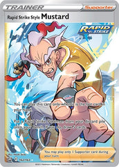 ‼️Rapid Strike Style Mustard (Full Art) 162/163: Battle Styles Holo GRADE 9.5!💨