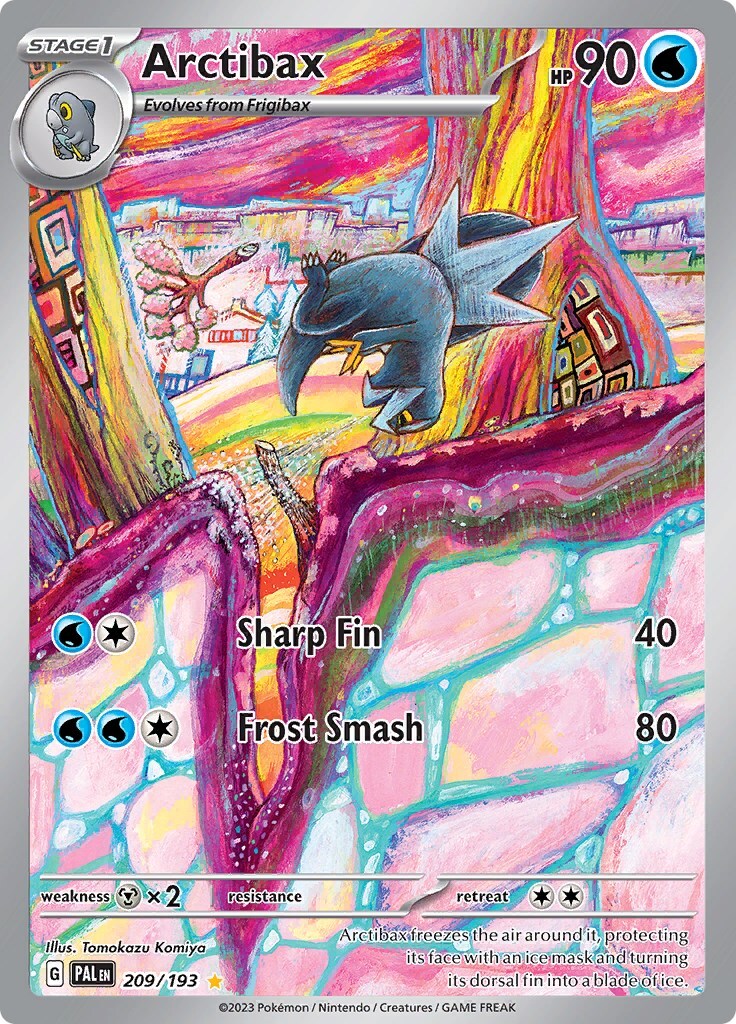 ‼️Pokemon Arctibax 209/193: Paldea Evolved Holo GRADE 9.5! SHOOT OFFER!💨