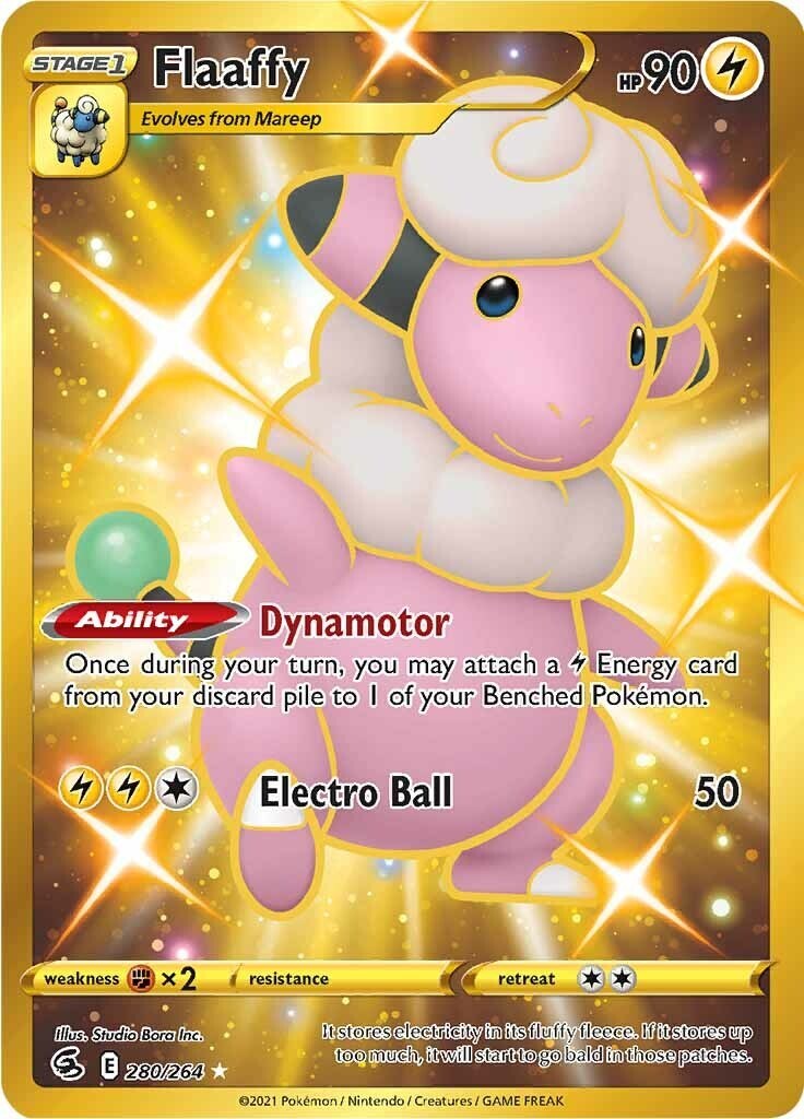 ‼️Flaaffy (Secret) 280/264 Swsh08: Fusion Strike Holo GRADE 9! SHIPS SAME DAY💨