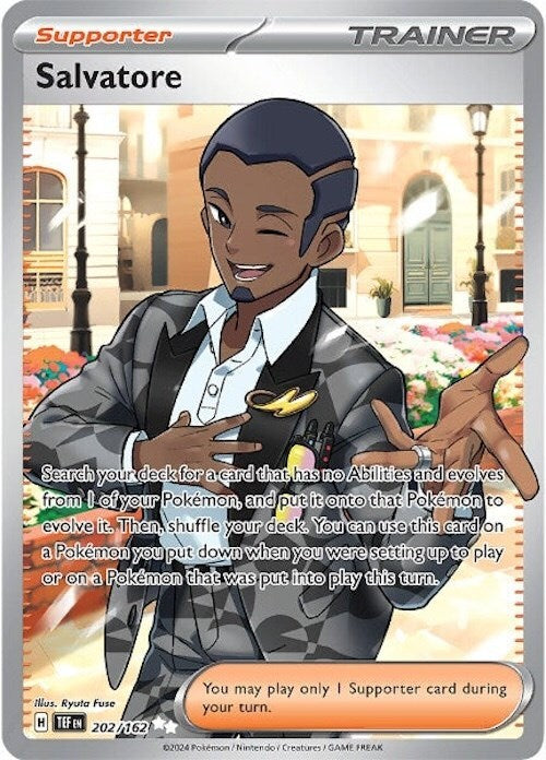 ‼️Pokemon Salvatore 202/162: Temporal Forces Holo GRADE 10~SHOOT OFFER!💨