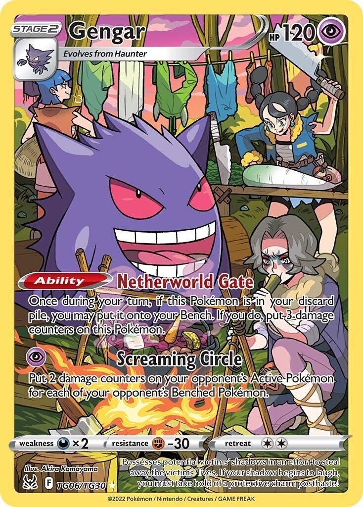 ‼️Gengar TG06 Lost Origin Trainer Gallery Holo GRADE 10 PRISTINE GOLD LABEL!💨