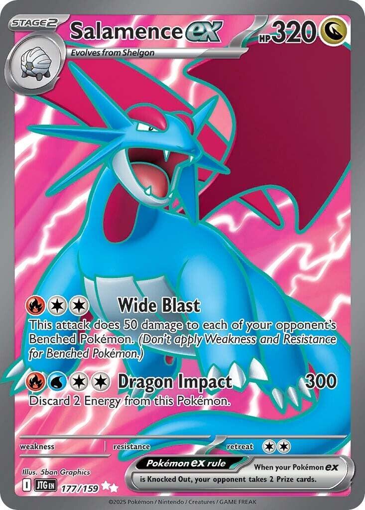 ‼️Salamence ex 177/159 Journey Together CGC 10 PRISTINE GOLD LABEL TOP POP!💨