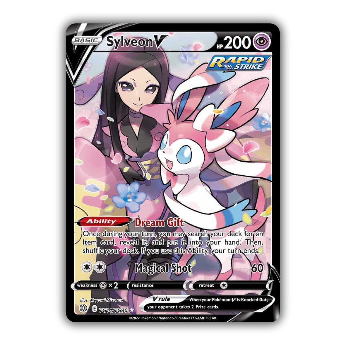 ⚠️ Sylveon V TG14 POKEMON Brilliant Stars Trainer Gallery~PRISTINE 10 GOLD LABEL