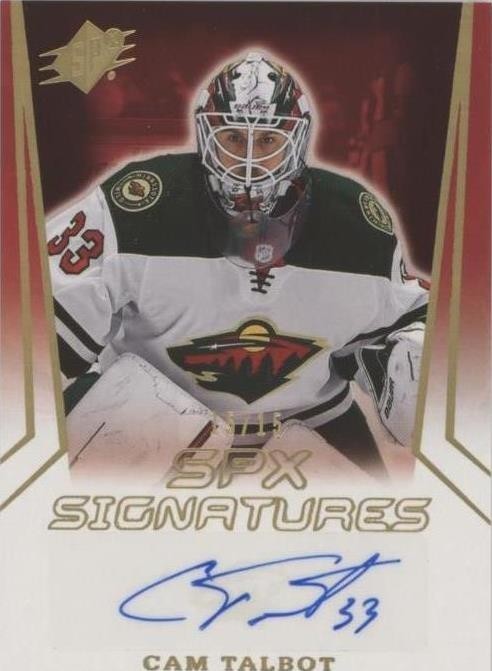 ‼️2021-22 SPx - Spx Signatures Cam Talbot #SPX-CT Gold 13/15 (AU)~SHOOT OFFER💨