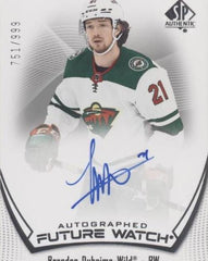 ‼️2021-22 SP Authentic AUTO Future Watch Brandon Duhaime #181~ GRADE 10!💨