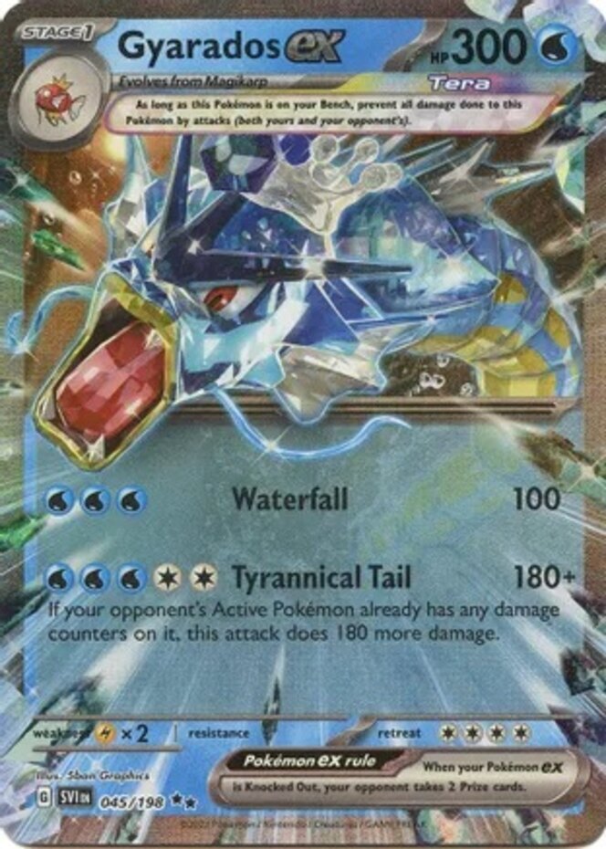 ⚠️ Gyarados ex 045 Pokemon Scarlet & Violet Base Set~MBA GRADE 10~ SHOOT OFFER💨