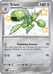 ‼️Pokemon Scizor 191/091: Paldean Fates BABY SHINY GRADE 10! SAME DAY SHIP!💨