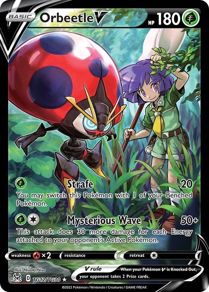 ‼️Orbeetle V TG12/TG30: Lost Origin Trainer Gallery Holo~GRADE 9.5~SHOOT OFFER💨