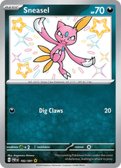 ‼️Pokemon Sneasel 182/091: Paldean Fates Holo GRADE 10! FAST SHIP~SHOOT OFFER!💨