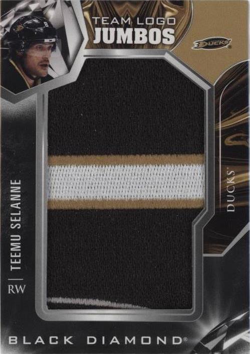 ‼️2022-23 Black Diamond - Team Logo Jumbo Manufactured Patches Teemu GRADE 9!💨