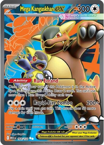 🧡Mega Kangaskhan ex 164/132: Mega Evolution TAG GRADE 9! FAST SHIP~SHOOT OFFER