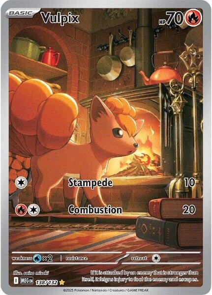 ☄️Vulpix 138/132: Mega Evolution TAG GRADE 8.5! SHIP SAME DAY~SHOOT OFFER!💨