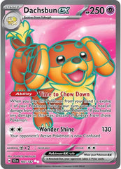 ‼️Dachsbun ex 160/142 Sv07: Stellar Crown Holo GRADE 10! SHIPS SAME DAY!💨