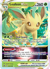 ‼️Pokemon Leafeon VSTAR 014/159 Crown Zenith Holo GRADE 9! FAST SHIP~SHOOT OFFER
