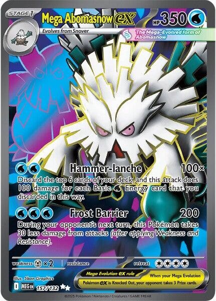 ‼️Mega Abomasnow ex 157 Mega Evolution Holo CGC 10 PRISTINE GOLD LABEL TOP POP💨