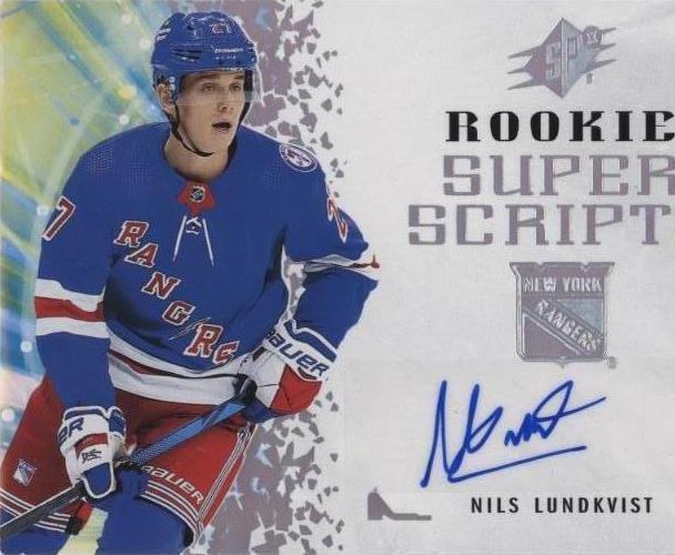 ‼️2021-22 SPx - Rookie Superscripts Nils Lundkvist #RSS-NL~ GRADE 9, AUTO 10💨
