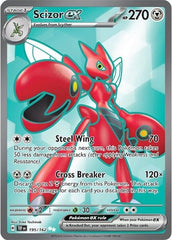 ‼️POKEMON Scizor ex #195: Temporal Forces Holo GRADE 9.5~FAST SHIP~SHOOT OFFER💨