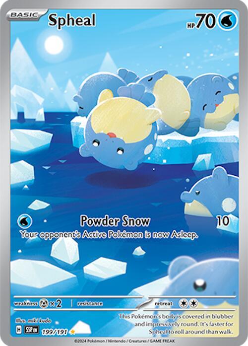 🌟Pokemon Spheal 199/191: Surging Sparks GRADE 10 PRISTINE GOLD LABEL!💨