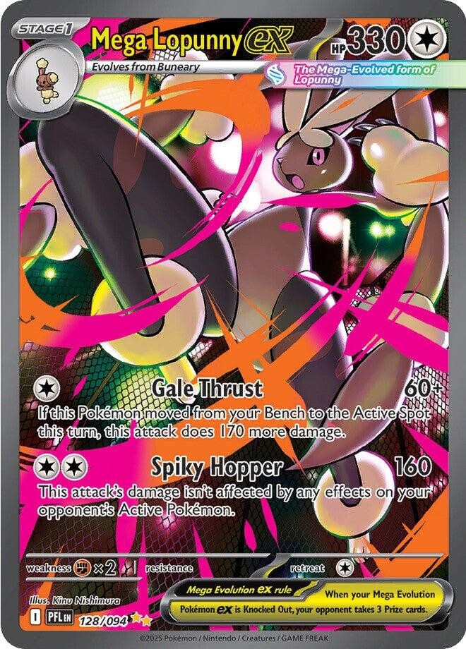 ‼️Pokemon Mega Lopunny ex #128 Phantasmal Flames CGC 10 PRISTINE GOLD LABEL!💨