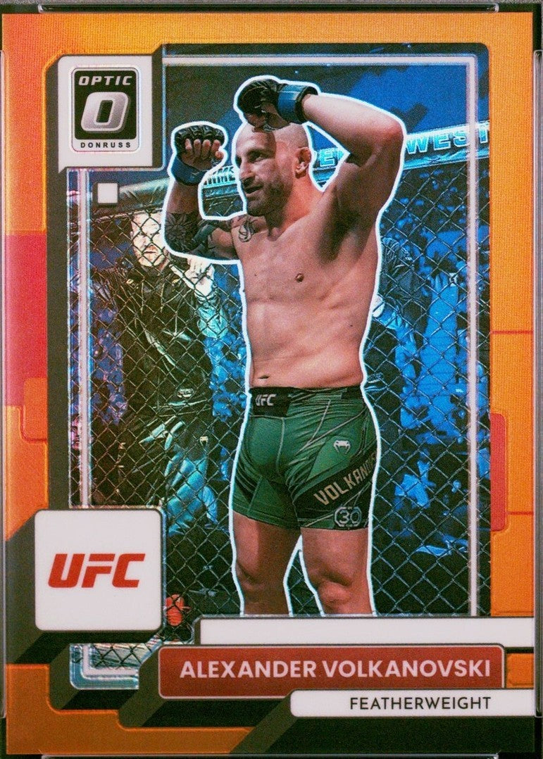 ‼️2023 Panini Donruss Optic UFC - Alexander Volkanovski #1 Orange Prizm POP 1💨
