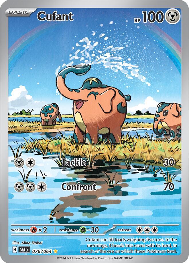 ‼️Cufant 076/064 Shrouded Fable Holo GRADE 10 PRISTINE GOLD LABEL TOP POP!💨