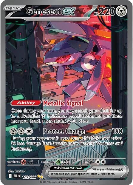 💜Genesect ex 169/086: Black Bolt TAG GRADE 9! SHIPS SAME DAY~SHOOT OFFER!💨