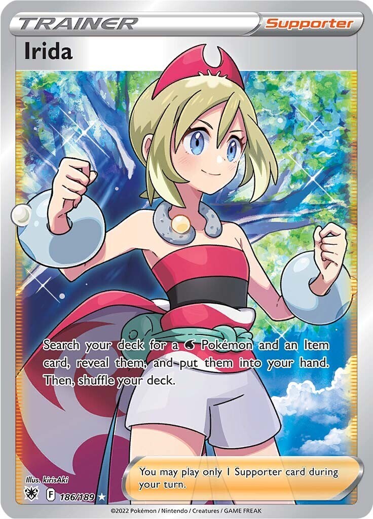 ‼️Pokemon Irida (Full Art) 186/189: Astral Radiance Holo GRADE 9.5! SHOOT OFFER!
