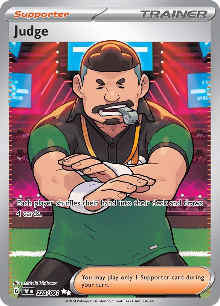 ‼️Pokemon Judge 228/091: Paldean Fates Holo GRADE 10! FAST SHIP~SHOOT OFFER!💨