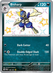 ‼️Pokemon Bisharp 186/091: Paldean Fates Holo GRADE 10! FAST SHIP~SHOOT OFFER!💨