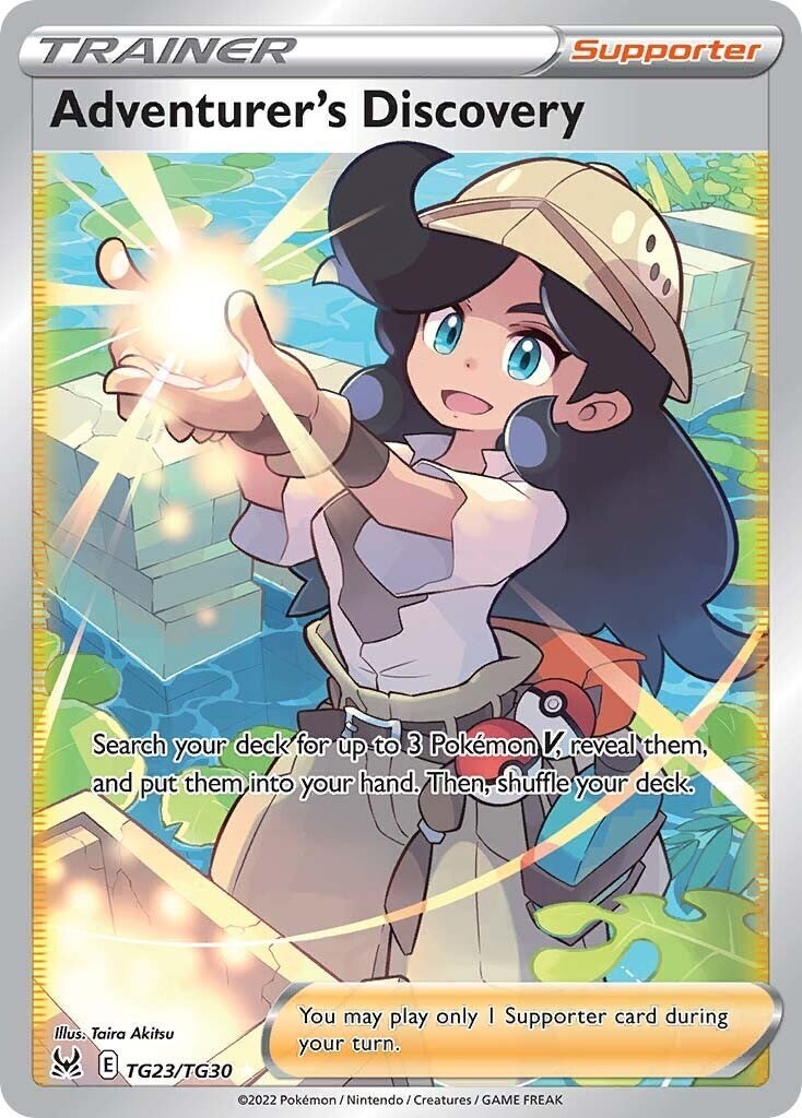 ‼️Pokemon Adventurer's Discovery TG23~Lost Origin Trainer Gallery Holo GRADE 10!