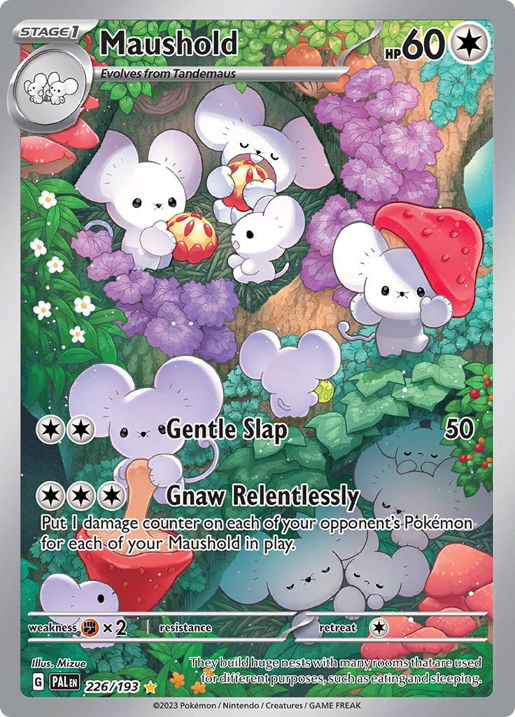 🐭 Maushold 226/193: Paldea Evolved Holo GRADE 10! FAST SHIP~SHOOT OFFER!💨
