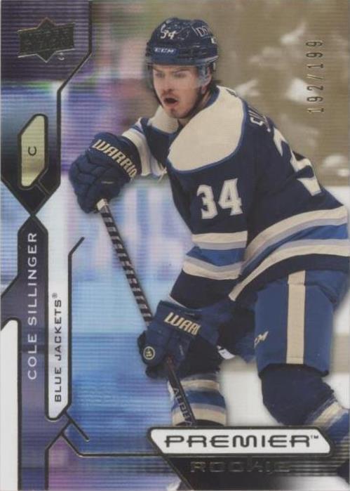 ‼️2021-22 UD Premier Rookies Cole Sillinger #116 Gold /199~POP 1~GRADE 10💨