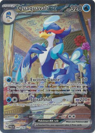 ⚠️ Quaquaval ex 260/193 Paldea Evolved SIR~PRISTINE 10 GOLD LABEL TOP POP 17💨