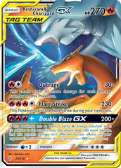 ‼️Reshiram & Charizard GX 20/214-Unbroken Bonds Holo GRADE 10! SHIPS SAME DAY!💨