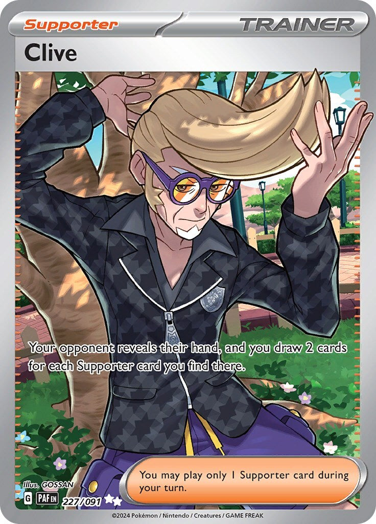 ‼️Pokemon Clive 227/091: Paldean Fates Holo GRADE 10! FAST SHIP~SHOOT OFFER!💨