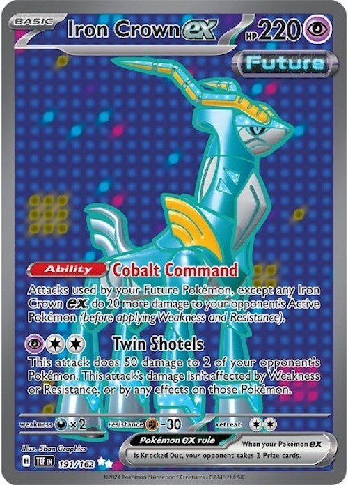 ‼️Pokemon Iron Crown ex #191 Temporal Forces CGC 10 PRISTINE GOLD LABEL TOP POP!