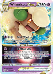 ‼️Pokemon Whimsicott VSTAR 065/172: Brilliant Stars Holo GRADE 10~SHOOT OFFER!💨