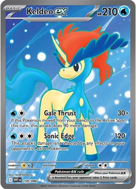 ‼️Keldeo ex 159/086: White Flare Holo TAG GRADE 10! SAME DAY SHIP~SHOOT OFFER!💨