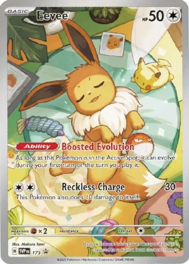 ‼️Eevee 173 Sv: Scarlet & Violet Promo Cards Holo GRADE 10 PRISTINE! FAST SHIP💨