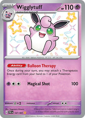 ‼️Wigglytuff 147/091: Paldean Fates BABY SHINY HOLO GRADE 10! FAST SHIP!💨
