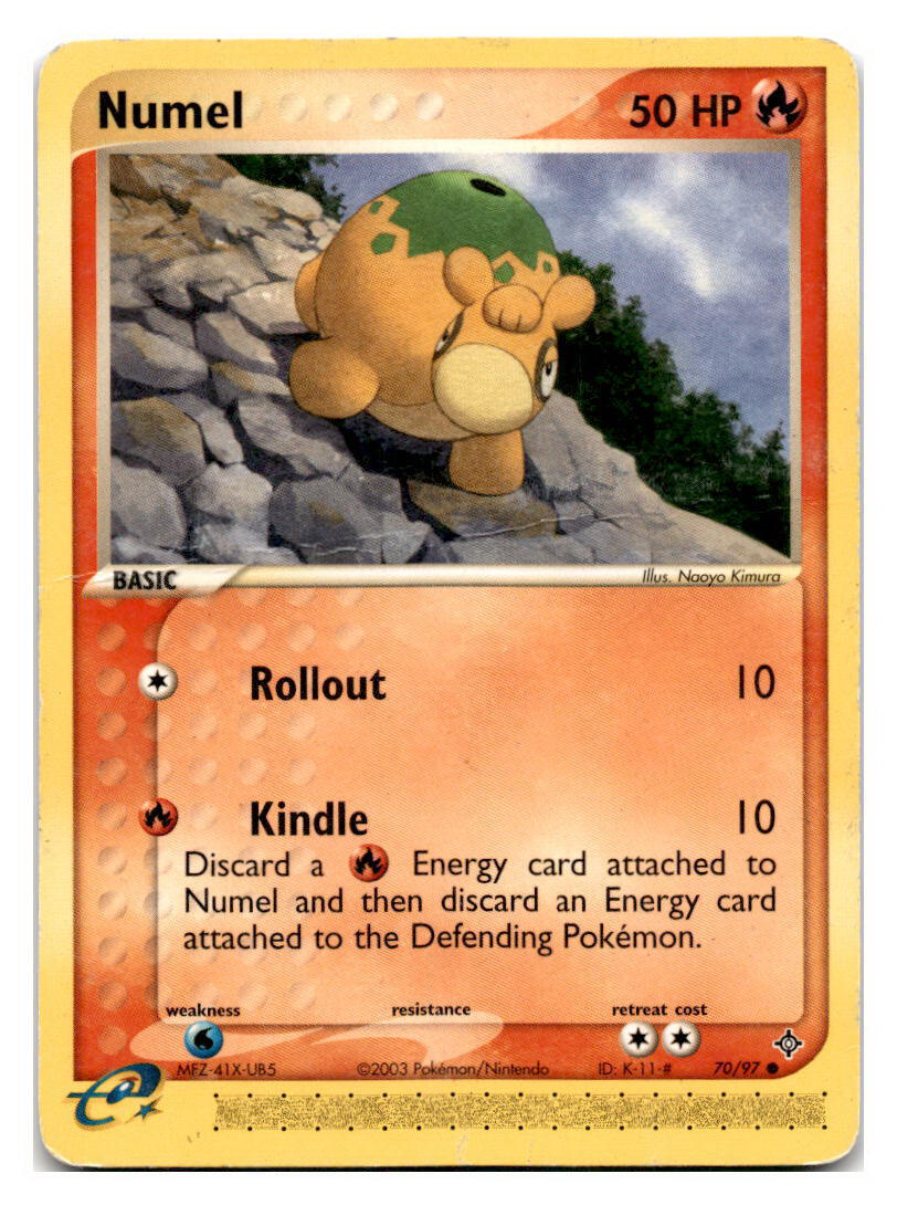 ⚠️ Numel 70/97 Pokemon EX Dragon Regular~TAG GRADE 7.5~ FAST SHIP SHOOT OFFER💨