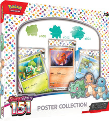 💎 Nintendo Pokémon TCG Scarlet & Violet 151 Poster Collection Box 3 Packs💨