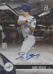 ‼️2021 Bowman Platinum Top Prospects Jake Vogel #TOP-27 AUTO RC POP 1!💨AUTO 10