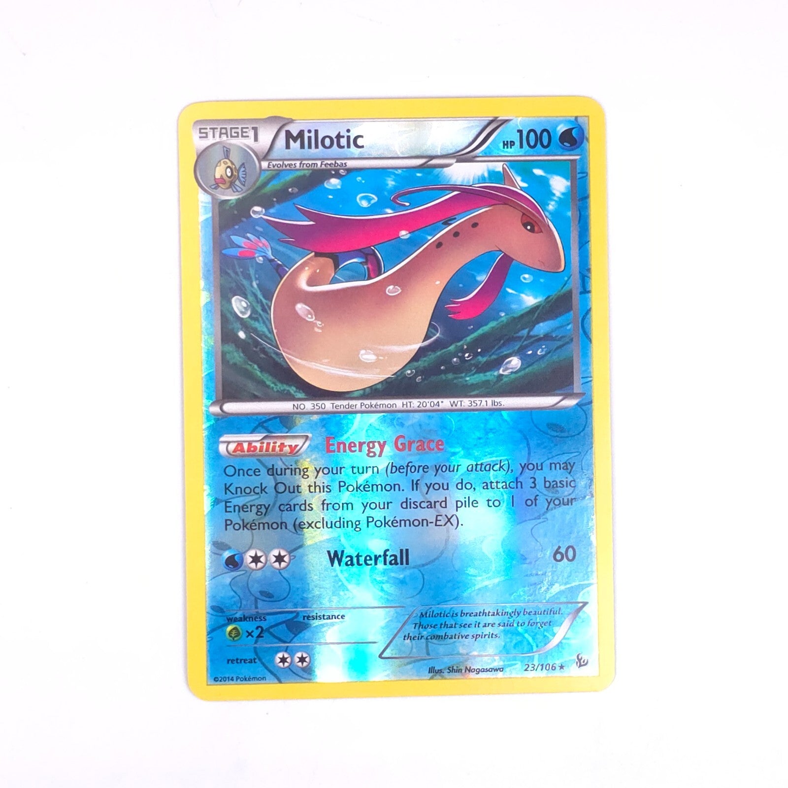 🔥 Milotic 23/106 Pokemon Flashfire Holo~ GRADE 10~ LOW POP SHOOT OFFER💨